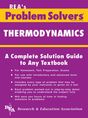 cover image of Thermodynamics Problem Solver